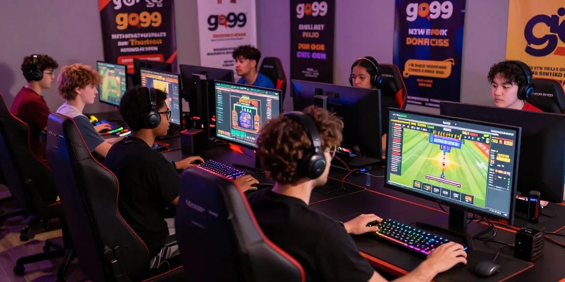 Engaged players enjoying diverse gaming experiences at go99's vibrant online platform.