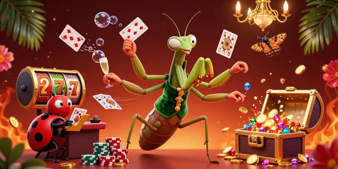 HUBET delivers thrilling gaming moments with a vibrant scene of card dealing and jackpot excitement.