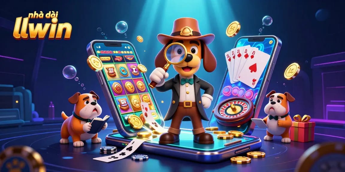 Engage in thrilling gaming adventure at Nhà cái llwin with vibrant slots and poker details.