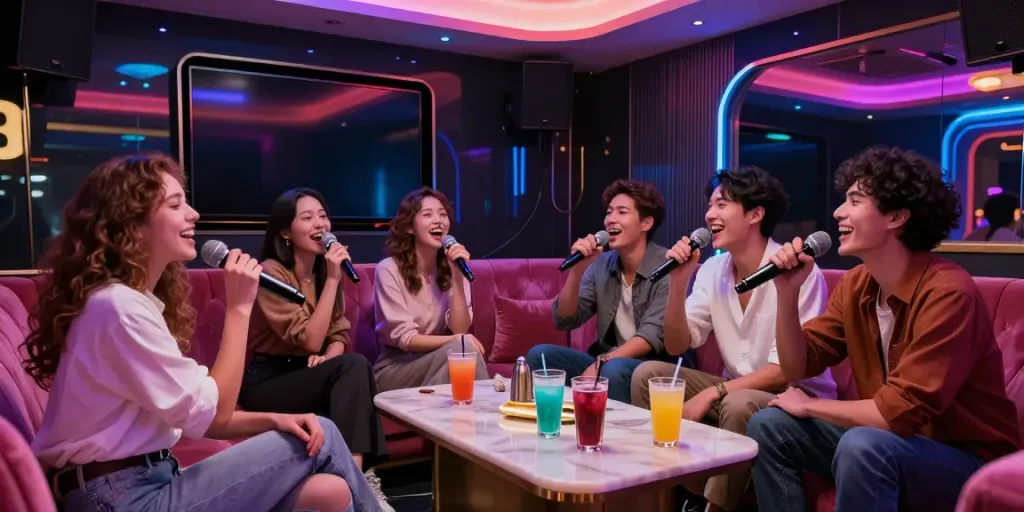 강남 달토에서 즐거운 시간을 보내는 친구들