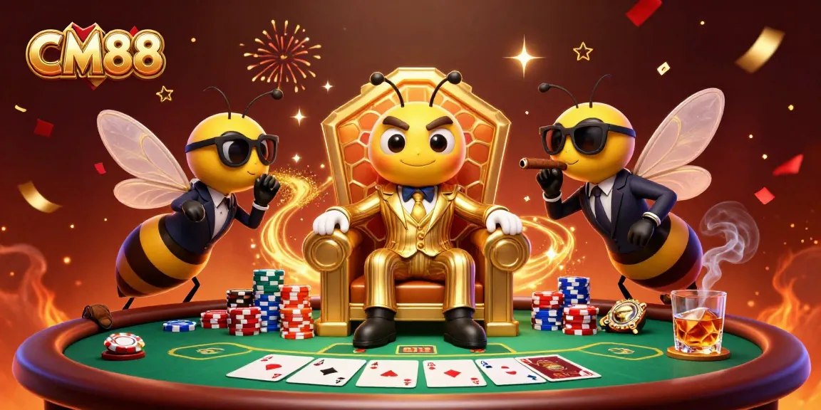 Experience thrilling poker action at CM88 with a mob boss at the center of this vibrant casino scene.