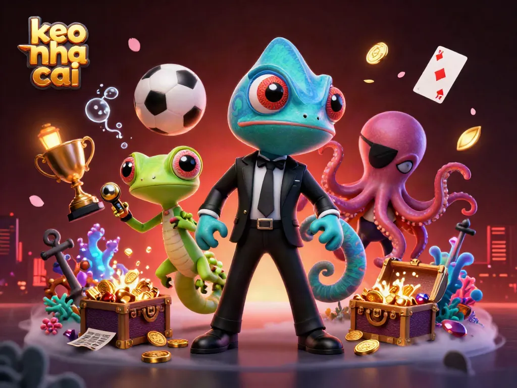 Engaging scene illustrating keo nha cai with vibrant elements of sports betting and dynamic interactions.