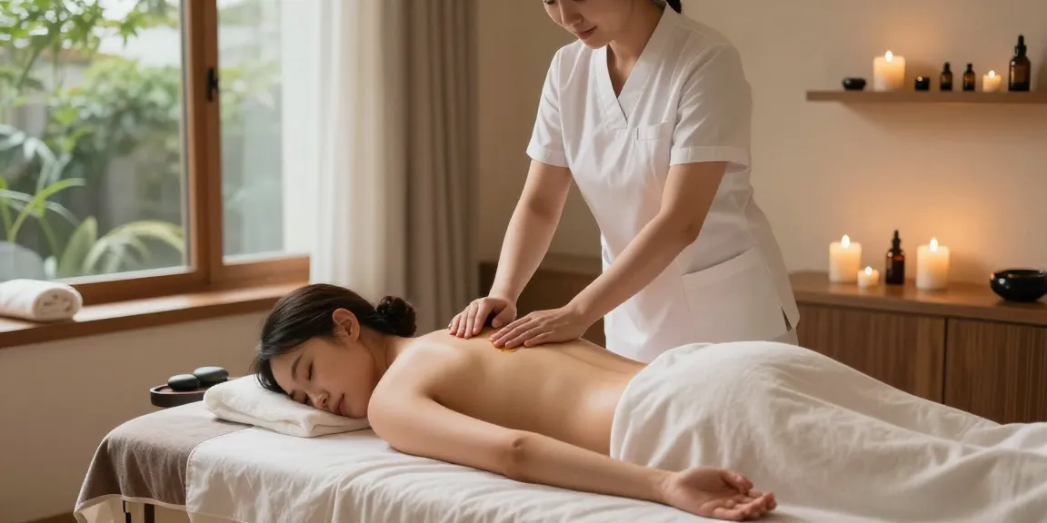 Experience premium 강남출장마사지 in a serene spa environment with calming elements.