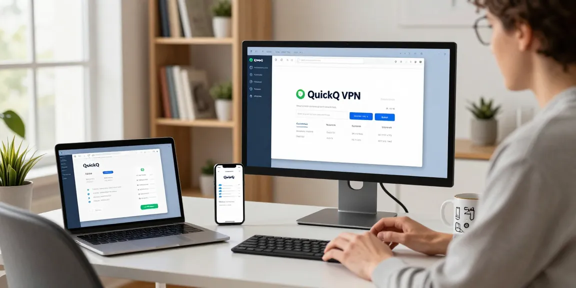 使用quickq电脑版进行流畅网络连接的现代办公环境