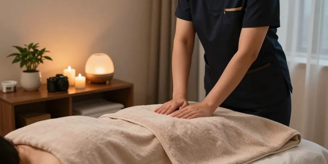 Experience luxurious 용산출장마사지 in a calming home setting.