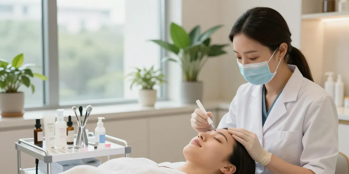 신사역 온다 - 피부 재생 치료를 받는 클라이언트와 피부과 전문의의 섬세한 순간