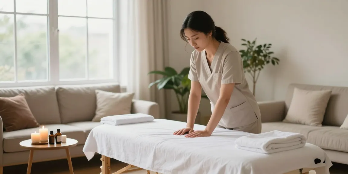 성남출장마사지 전문가가 준비하는 편안한 마사지 환경의 모습